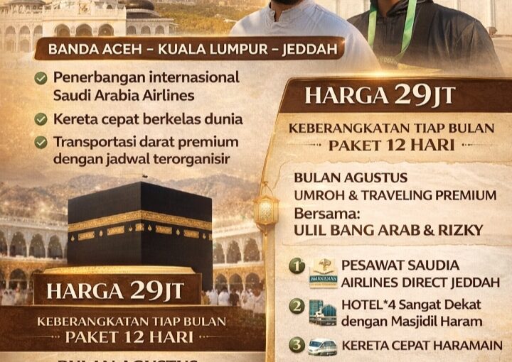 Umroh & Traveling Premium 12 Hari, Nyaman, Berkelas, dan Penuh Makna