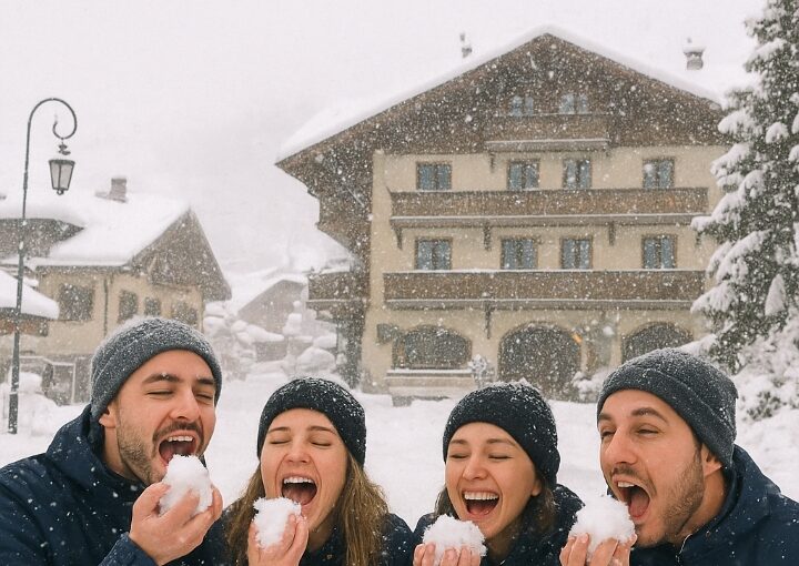 Salju 25 Cm Turun di Megève, Tim Novotel Rayakan Musim Dingin dengan Cara Unik
