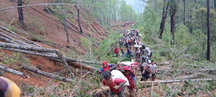 Banjir dan Longsor Terjang Aceh, Warga Umang Linge Mengungsi Akibat Krisis Pangan