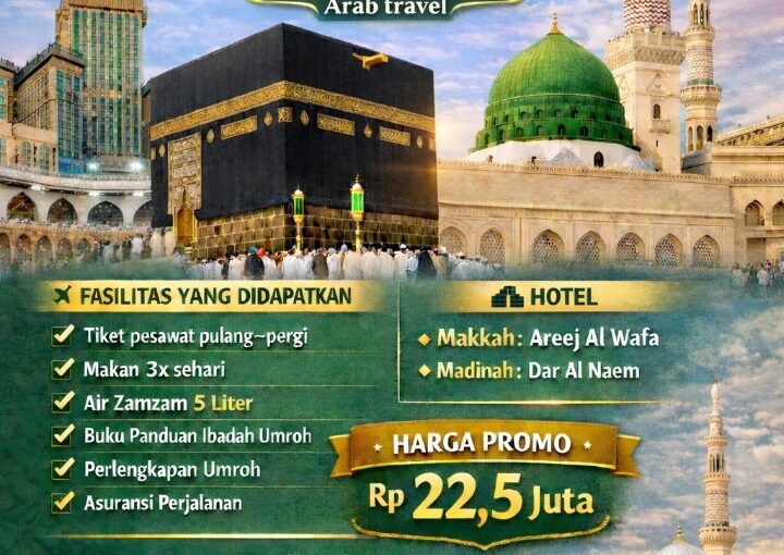 Promo Khusus Umroh 2.2.2026 Paket Reguler 12 Hari Rp 22,5 Juta