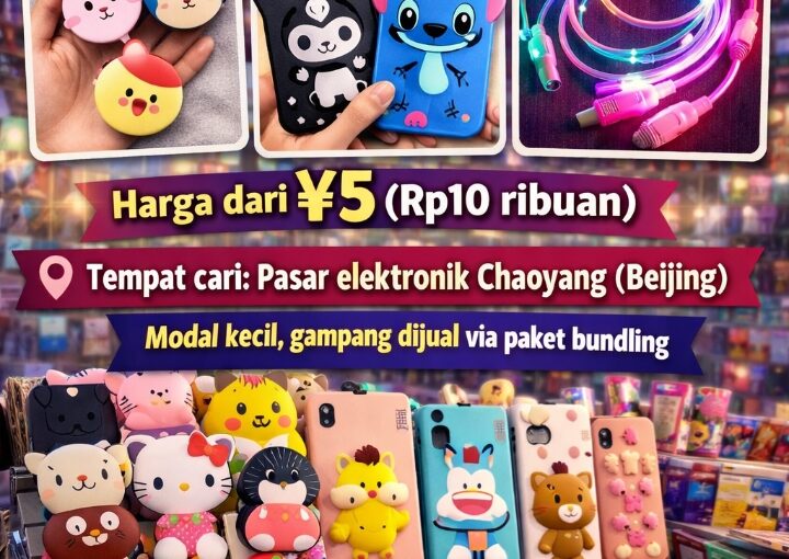 Aksesoris HP Lucu & Murah dari Chaoyang Beijing, Peluang Cuan Modal Kecil untuk Reseller Indonesia