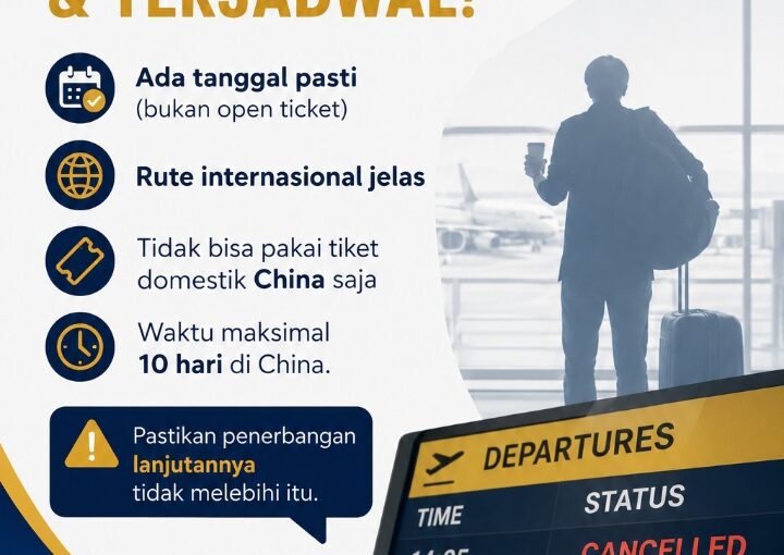 Tiket Lanjutan Wajib Terkonfirmasi Saat Transit di China: Panduan Lengkap dan Tutorial